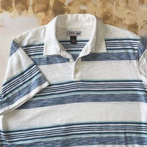 Urban Pipeline Striped Polo Shirt Size XL